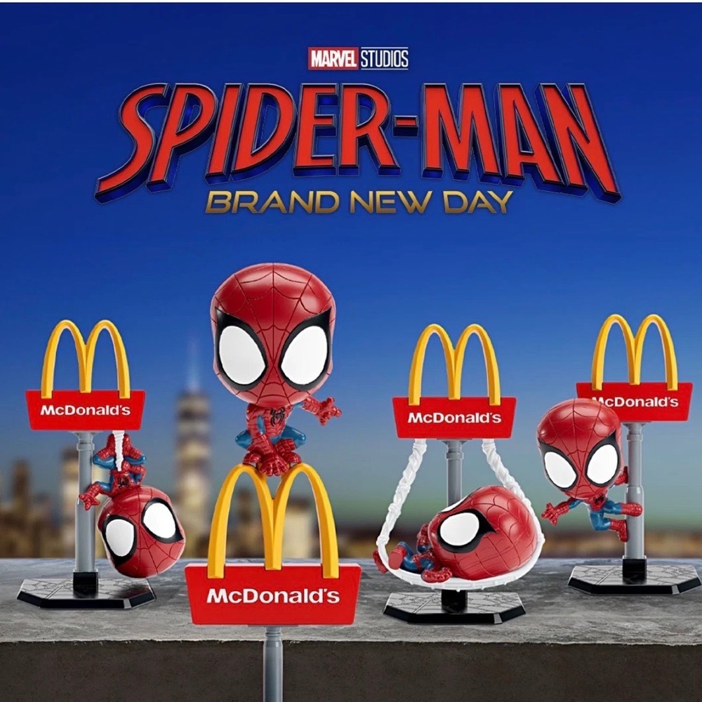 McDonald's Spider-Man Brand New Day Asia Exclusive Toys Set of 4 Brand New RARE